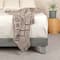 Hello Honey® Brown & Beige Diamond Soft Recycled Cotton Blend Throw
